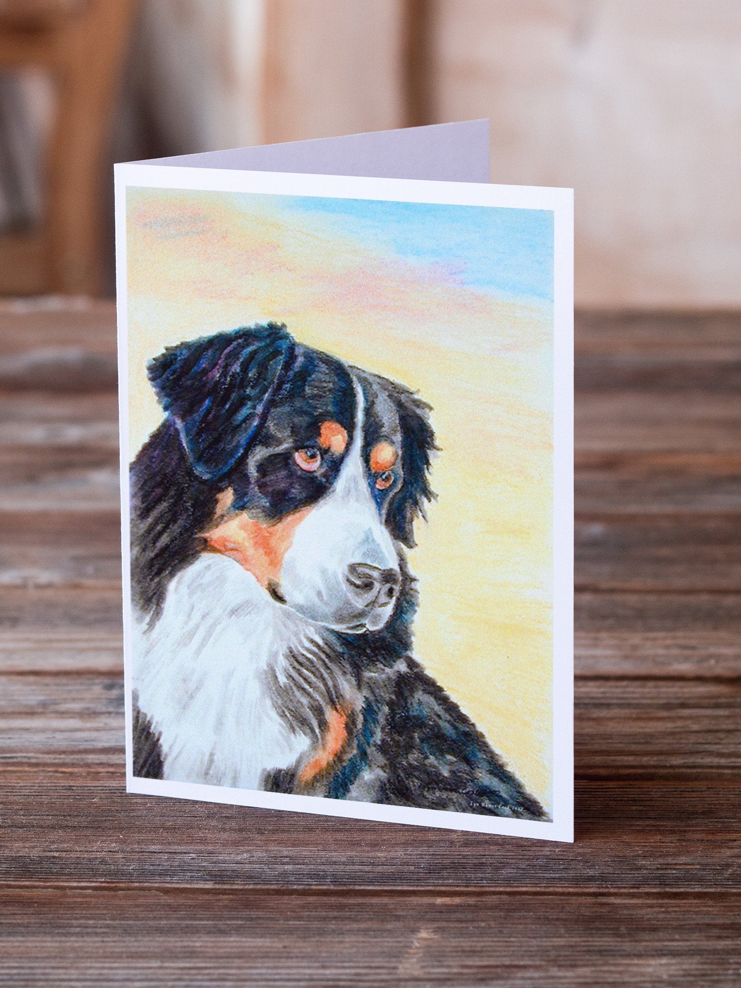 Bernese Mountain Dog  Greeting Cards and Envelopes Pack of 8 - the-store.com