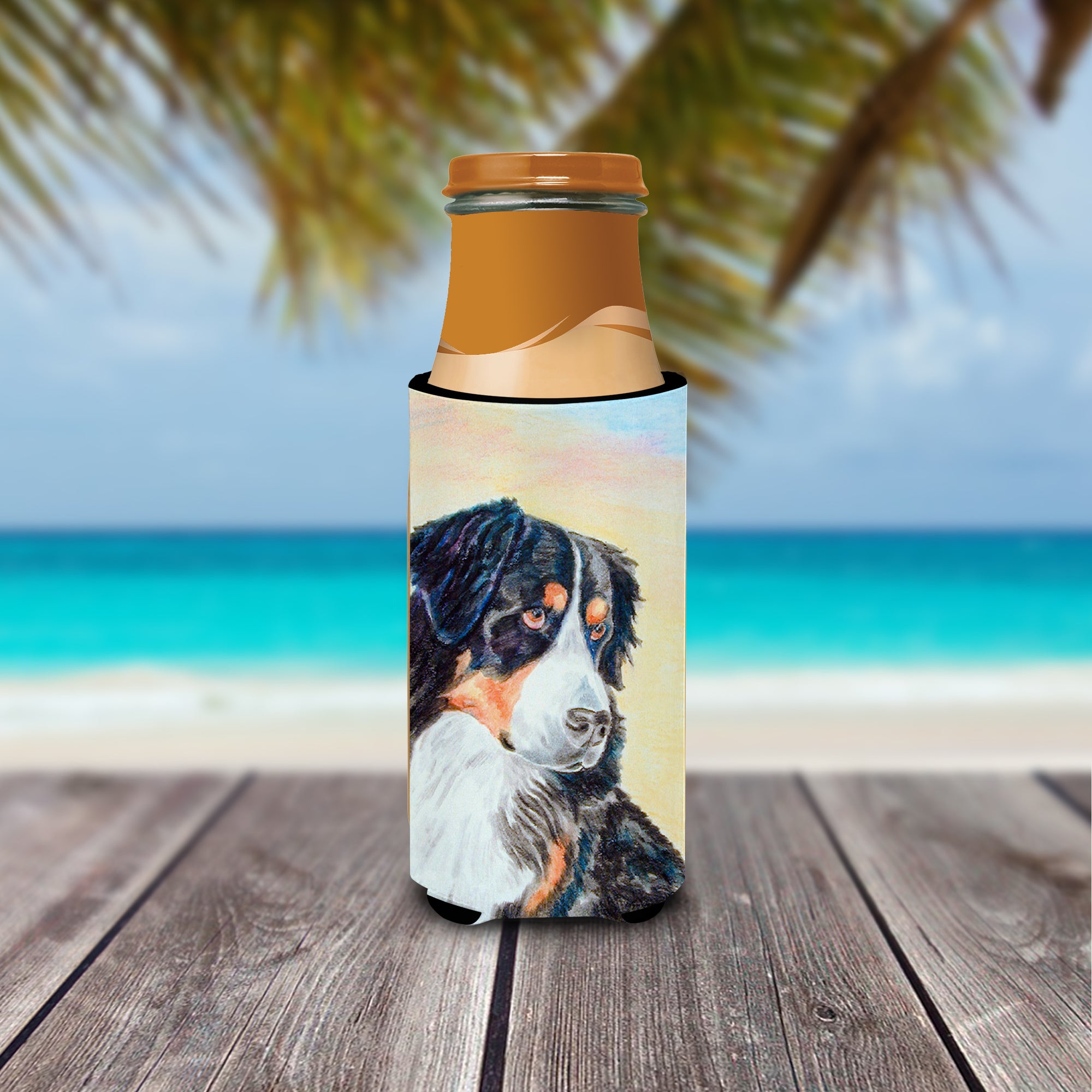 Bernese Mountain Dog Ultra Beverage Insulators for slim cans 7131MUK.