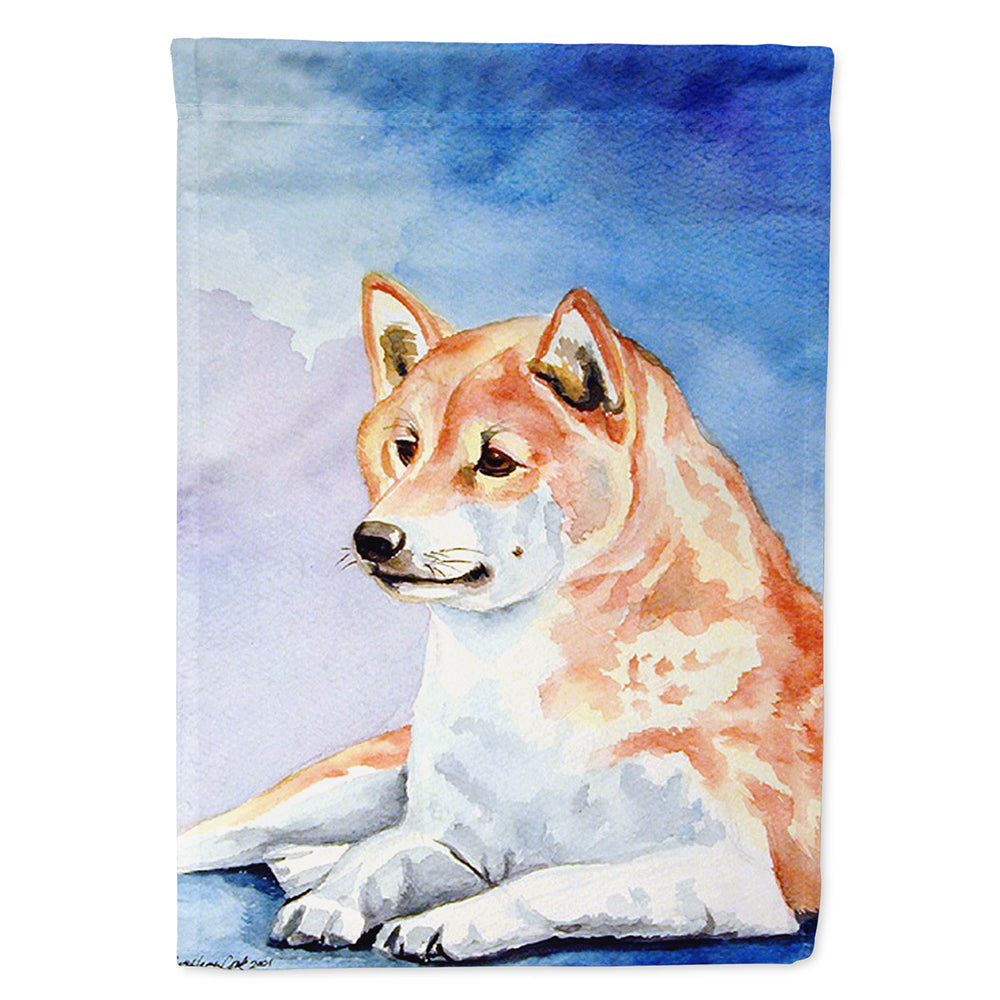 Red and White Shiba Inu Flag Canvas House Size