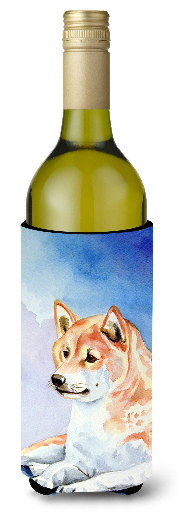 Shiba Inu Wine Bottle Beverage Insulator Beverage Insulator Hugger by Caroline&#39;s Treasures