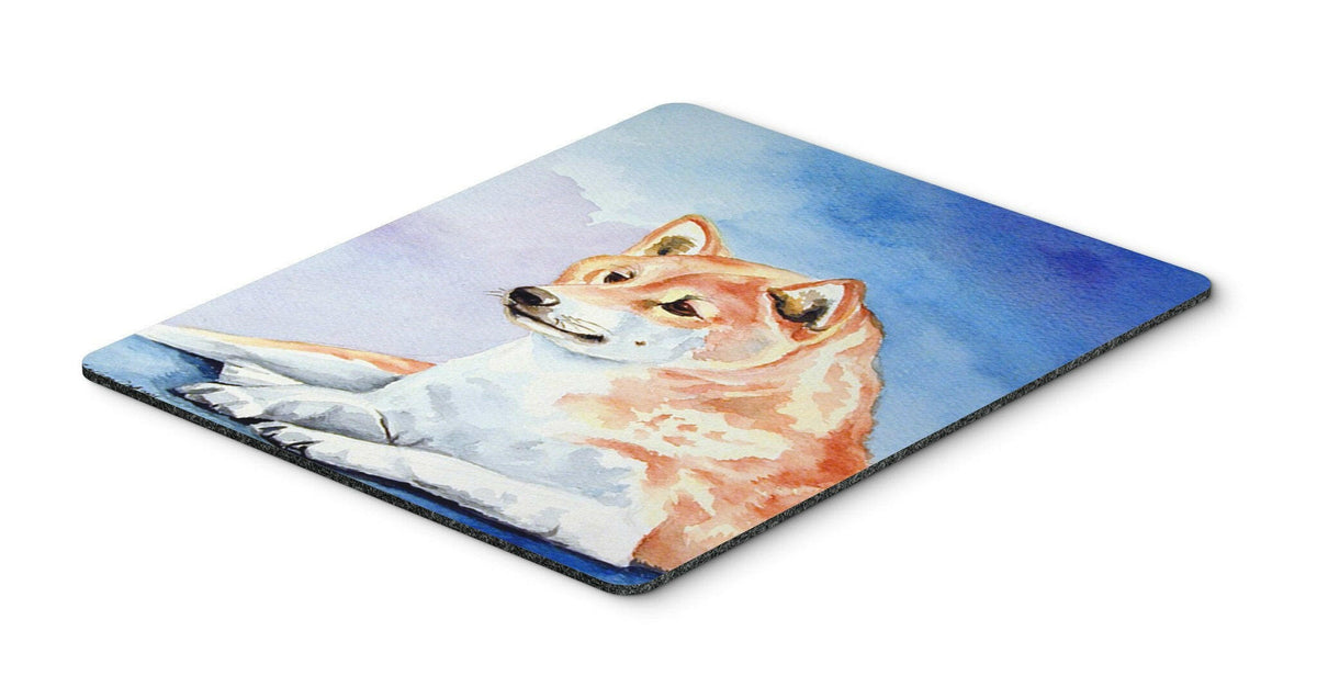 Red and White Shiba Inu Mouse Pad / Hot Pad / Trivet by Caroline&#39;s Treasures
