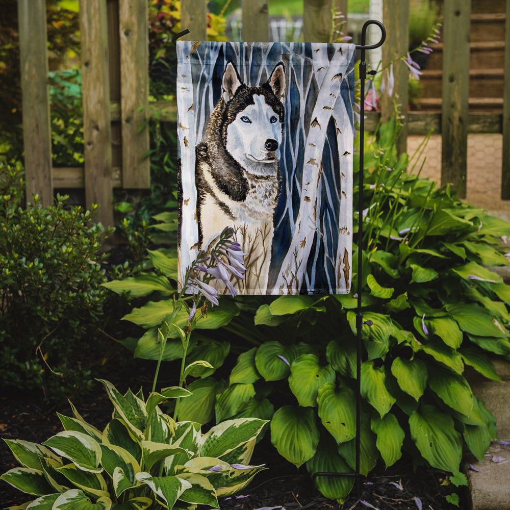 Caroline's Treasures Siberian Husky Garden Flag – Decorative Outdoor Yard Flag