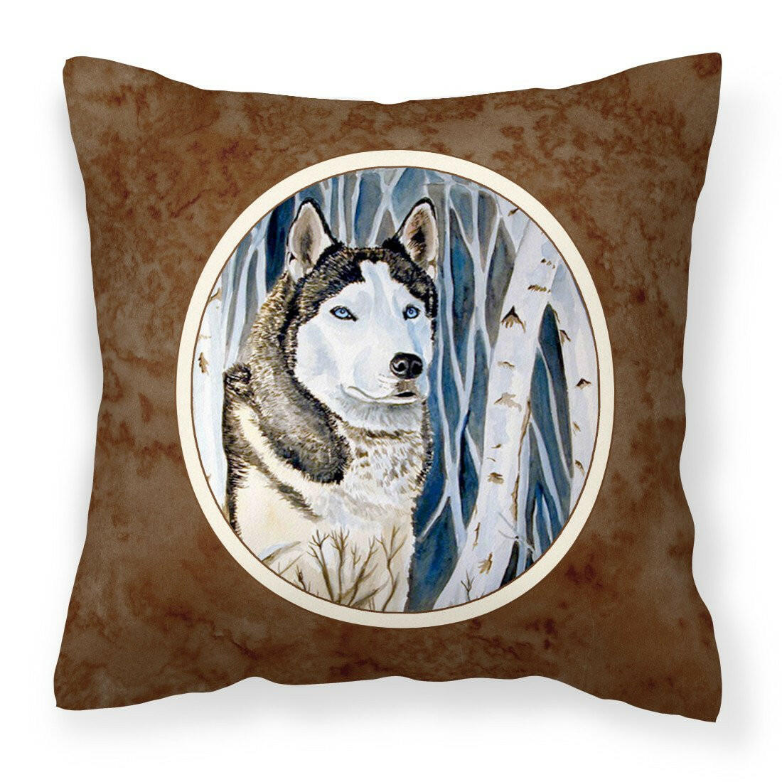 Siberian Husky Fabric Decorative Pillow 7137PW1414 - the-store.com