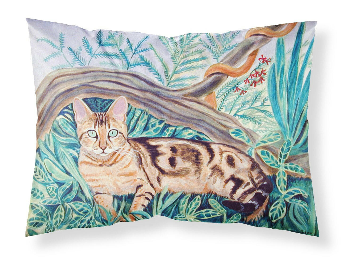 Cat - Maine Coon Moisture wicking Fabric standard pillowcase by Caroline's Treasures