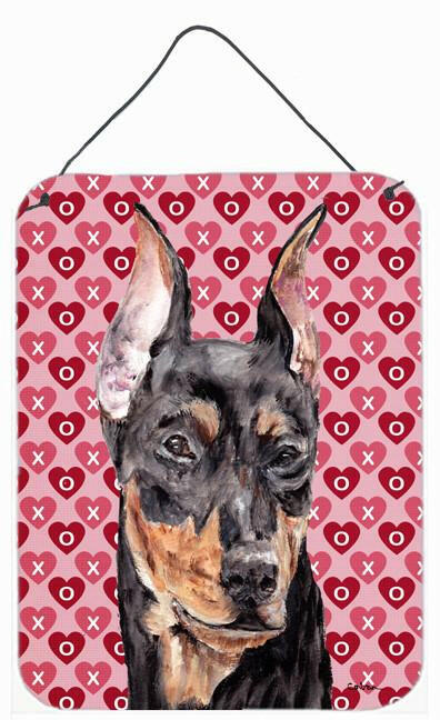Caroline's Treasures German Pinscher Hearts and Love Wall or Door Hanging Prints SC9716DS1216