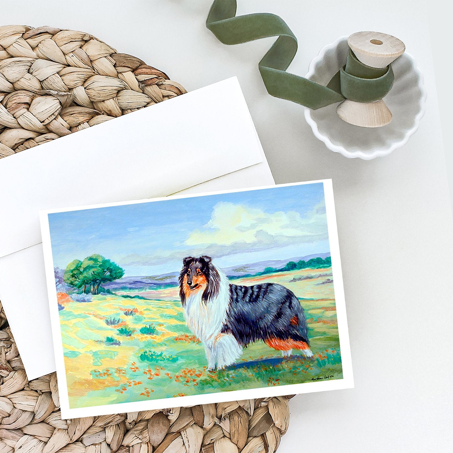 Buy this Collie Greeting Cards and Envelopes Pack of 8