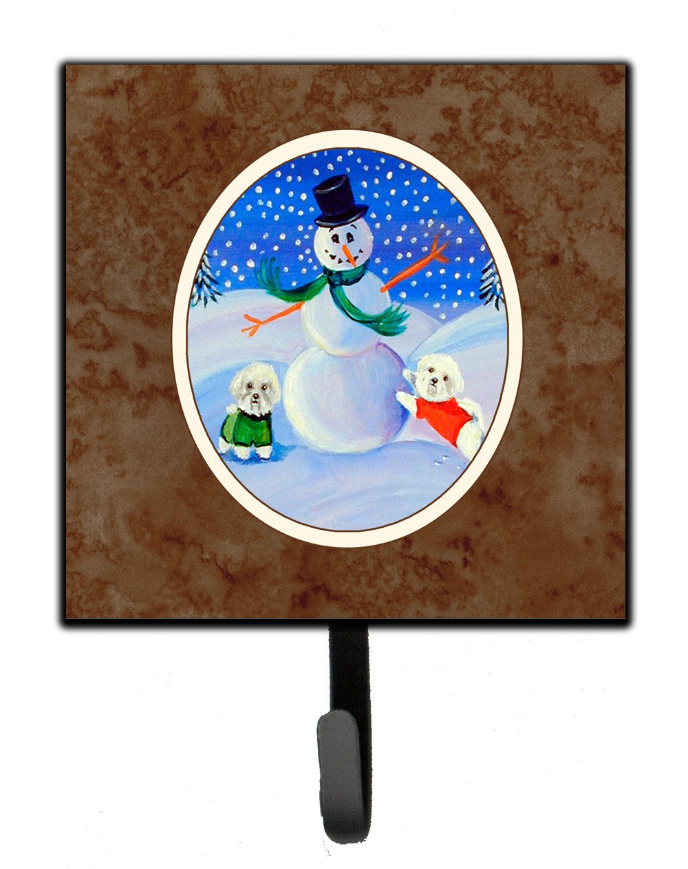 Snowman Bichon Frise Leash or Key Holder 7145SH4 by Caroline&#39;s Treasures