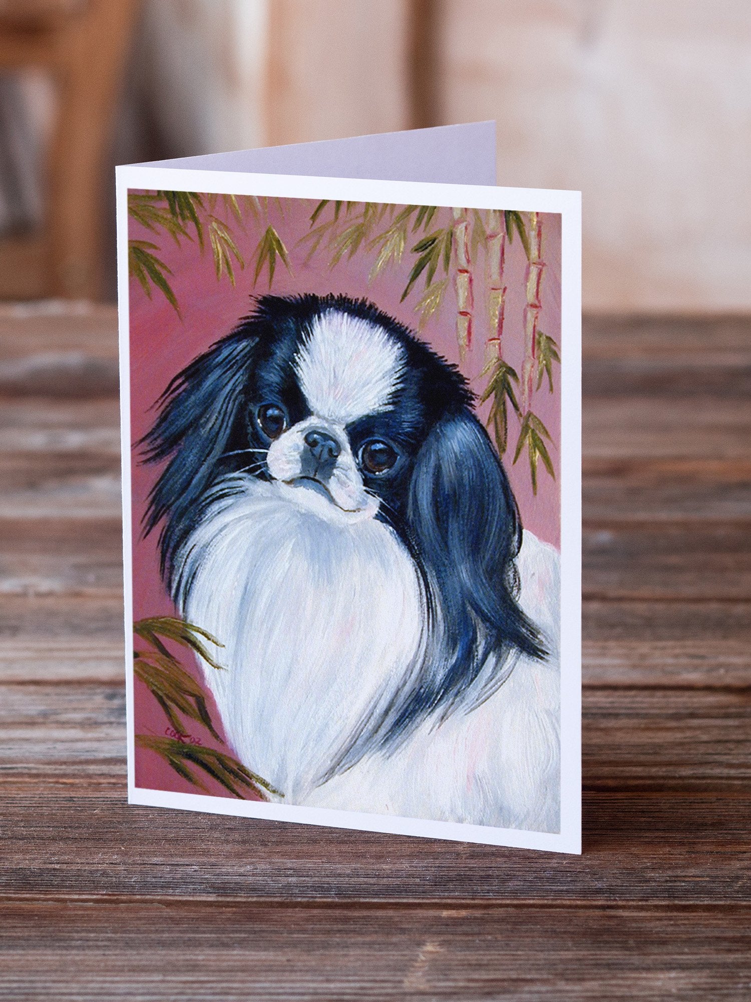 Japanese Chin  Greeting Cards and Envelopes Pack of 8 - the-store.com