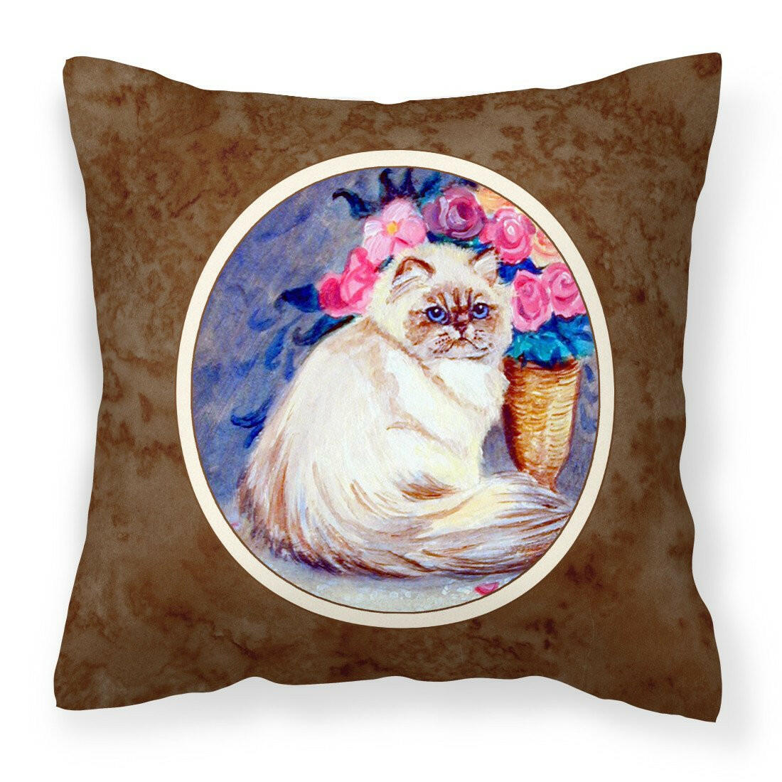 Persian Cat Fabric Decorative Pillow 7150PW1414 - the-store.com