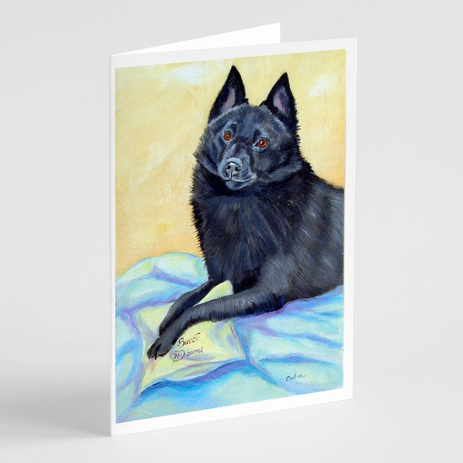 Buy this Schipperke Sweet Dreams  Greeting Cards and Envelopes Pack of 8