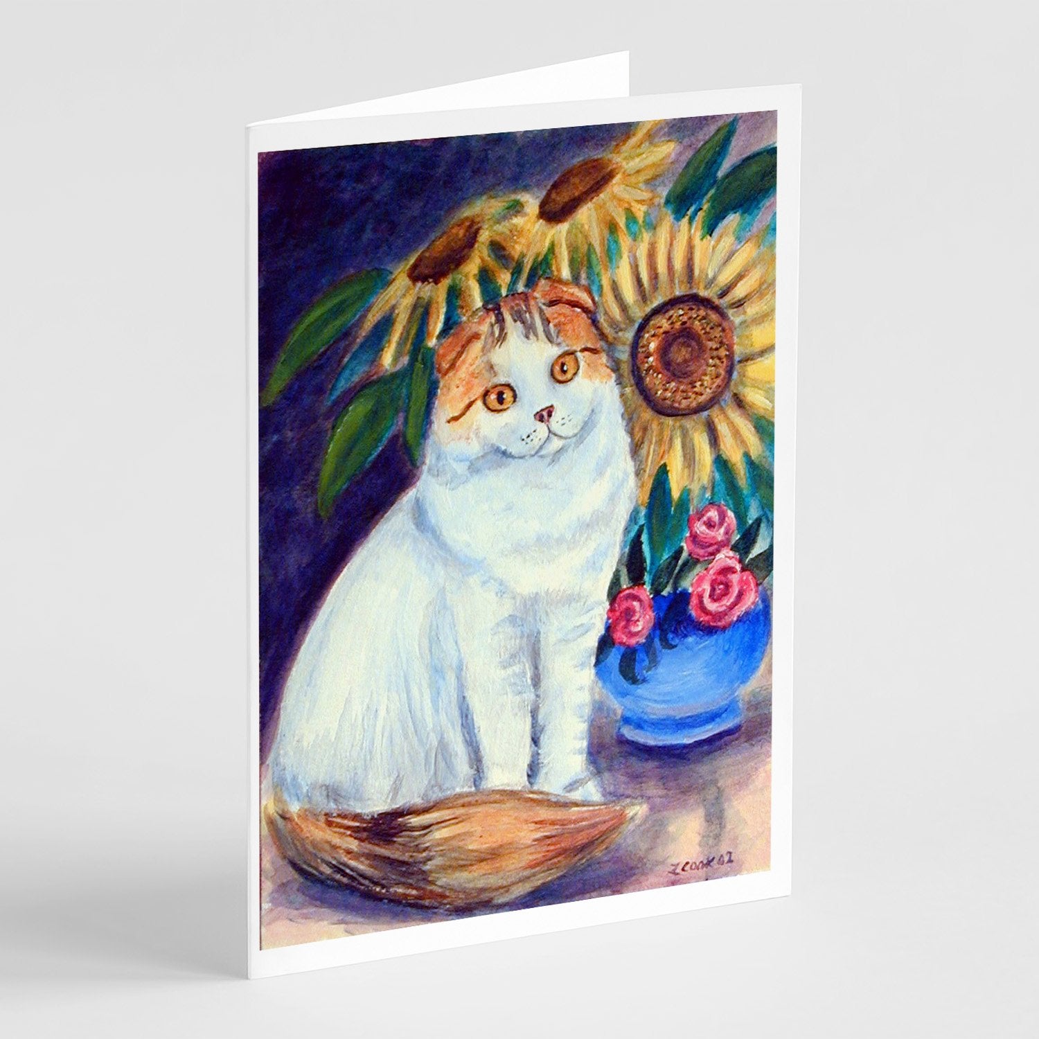 Buy this Cat  Greeting Cards and Envelopes Pack of 8