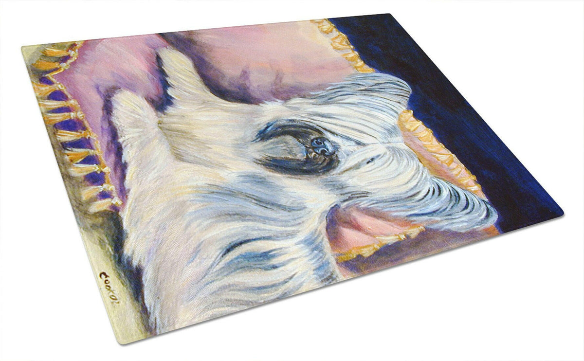 Skye Terrier Glass Cutting Board Large by Caroline&#39;s Treasures