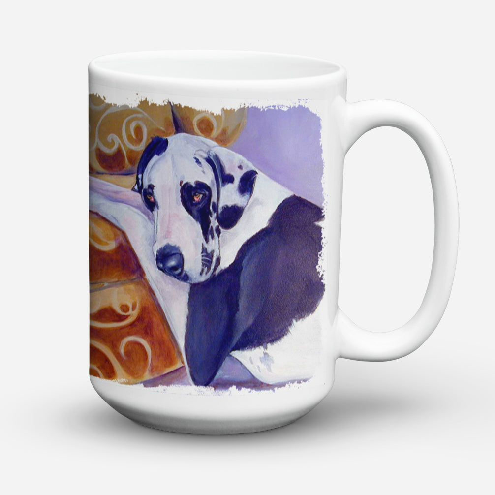 Harlequin Natural Great Dane Dishwasher Safe Microwavable Ceramic Coffee Mug 15 ounce 7162CM15  the-store.com.