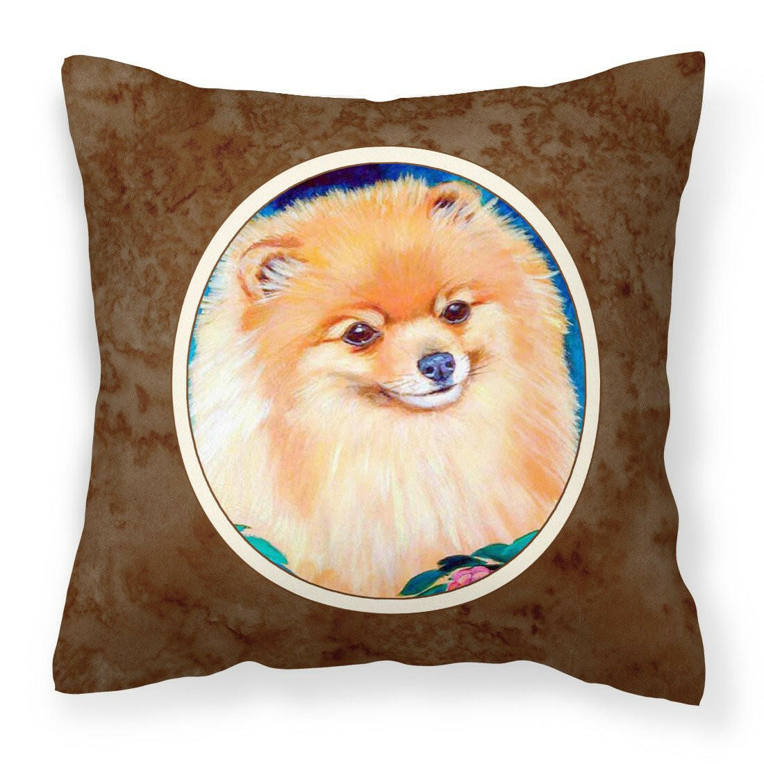 Pomeranian Fabric Decorative Pillow 7165PW1414 - the-store.com