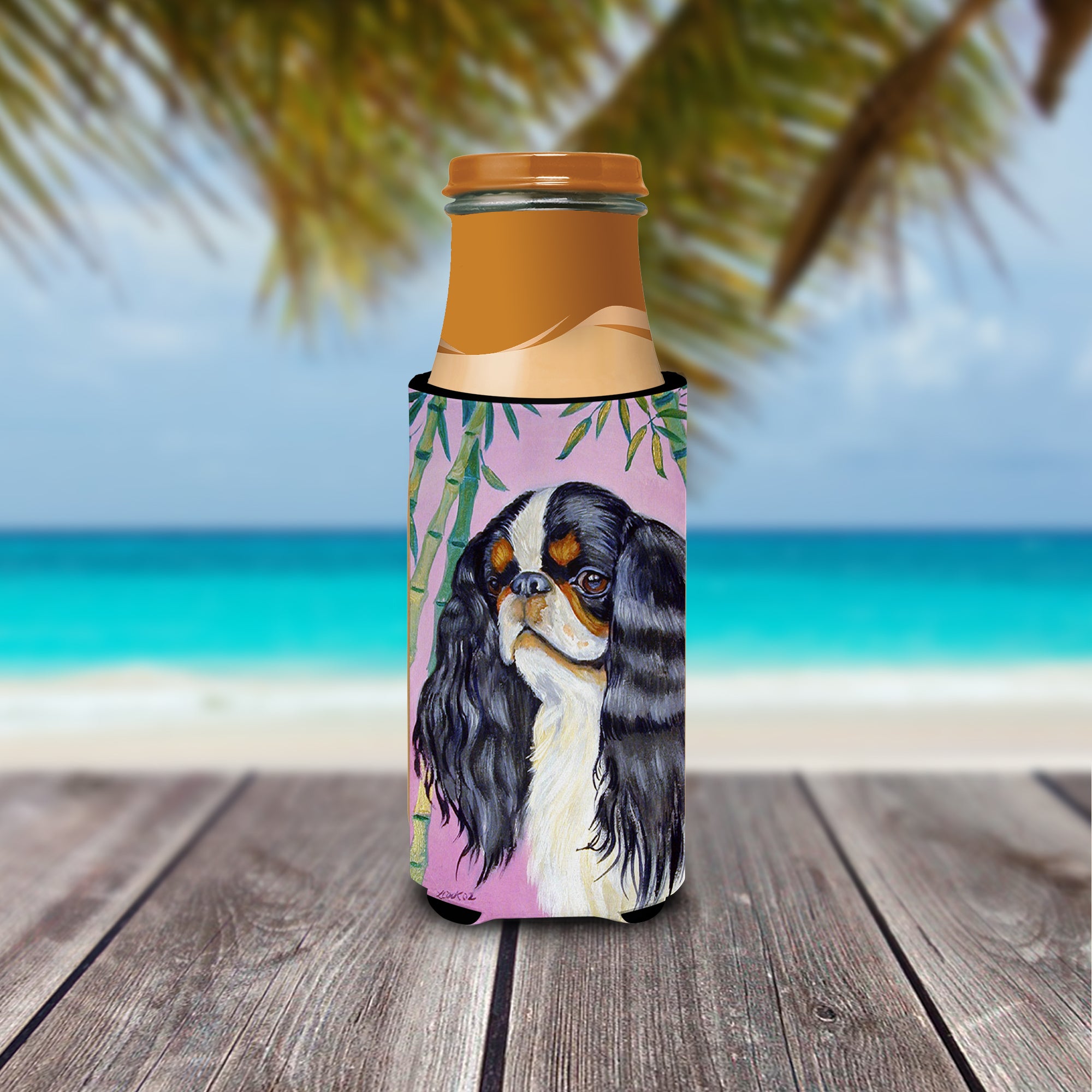 English Toy Spaniel Ultra Beverage Insulators for slim cans 7170MUK.