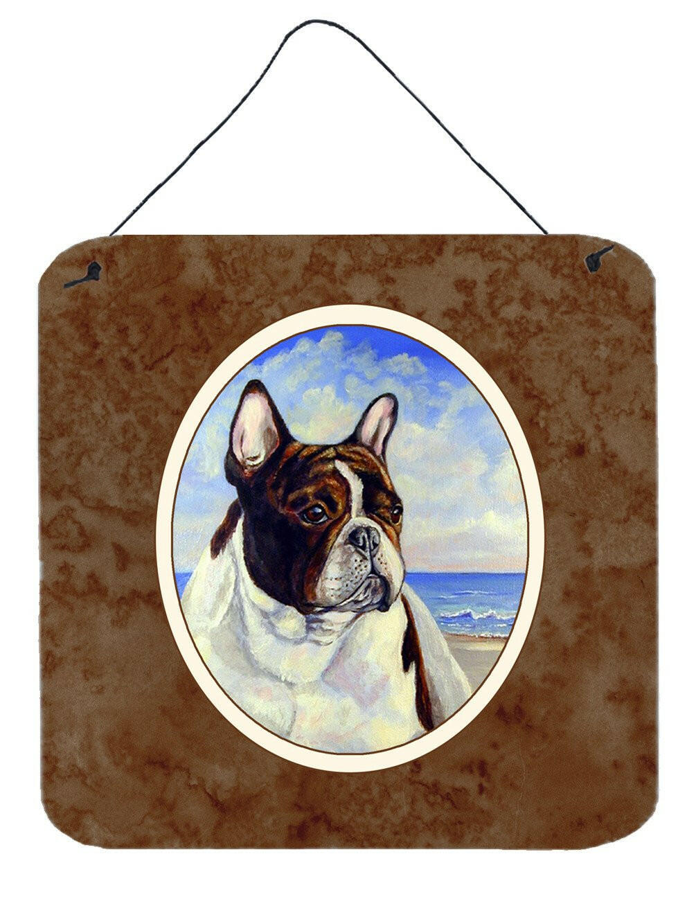 French Bulldog at the beach Wall or Door Hanging Prints 7171DS66 by Caroline&#39;s Treasures