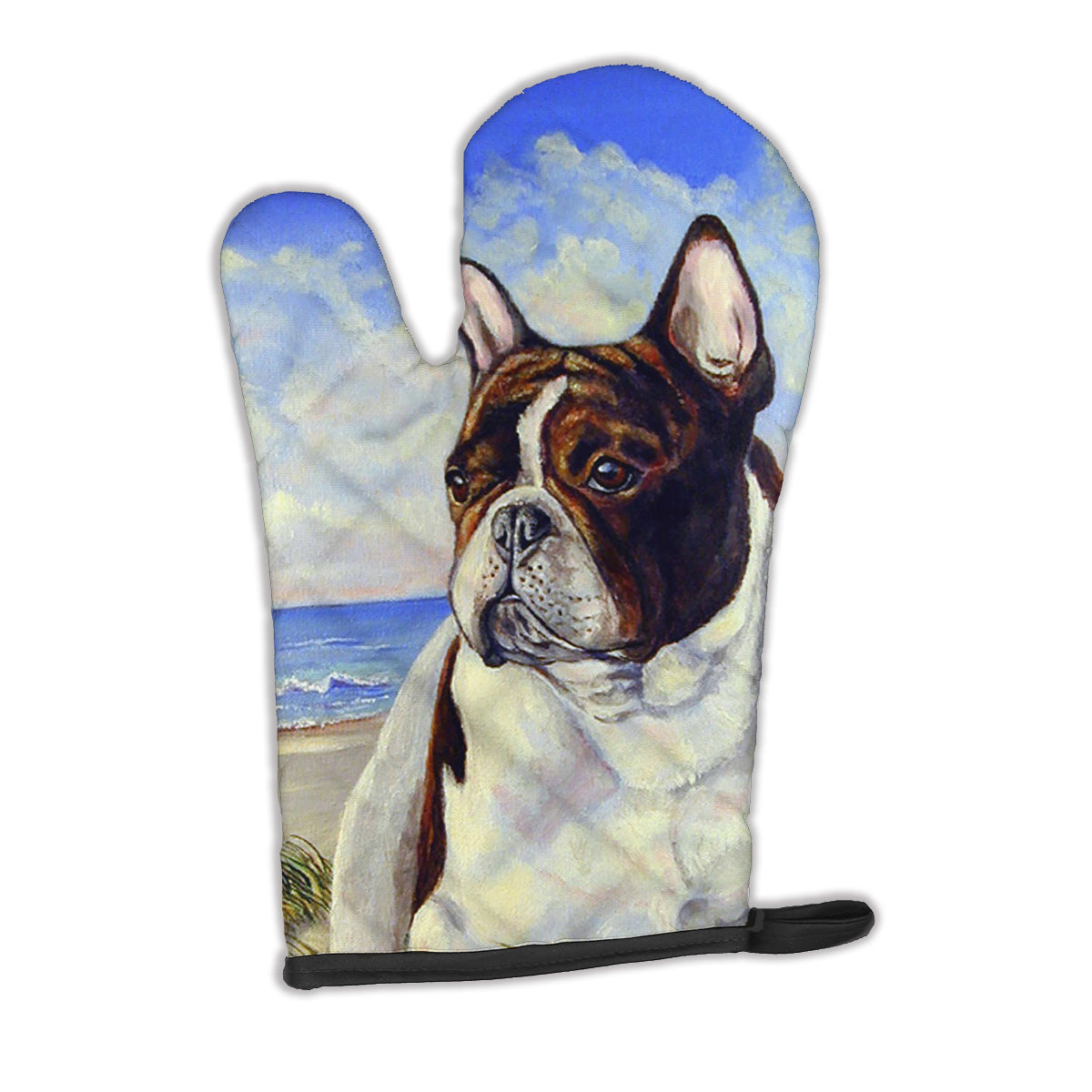 French Bulldog at the beach Oven Mitt 7171OVMT  the-store.com.