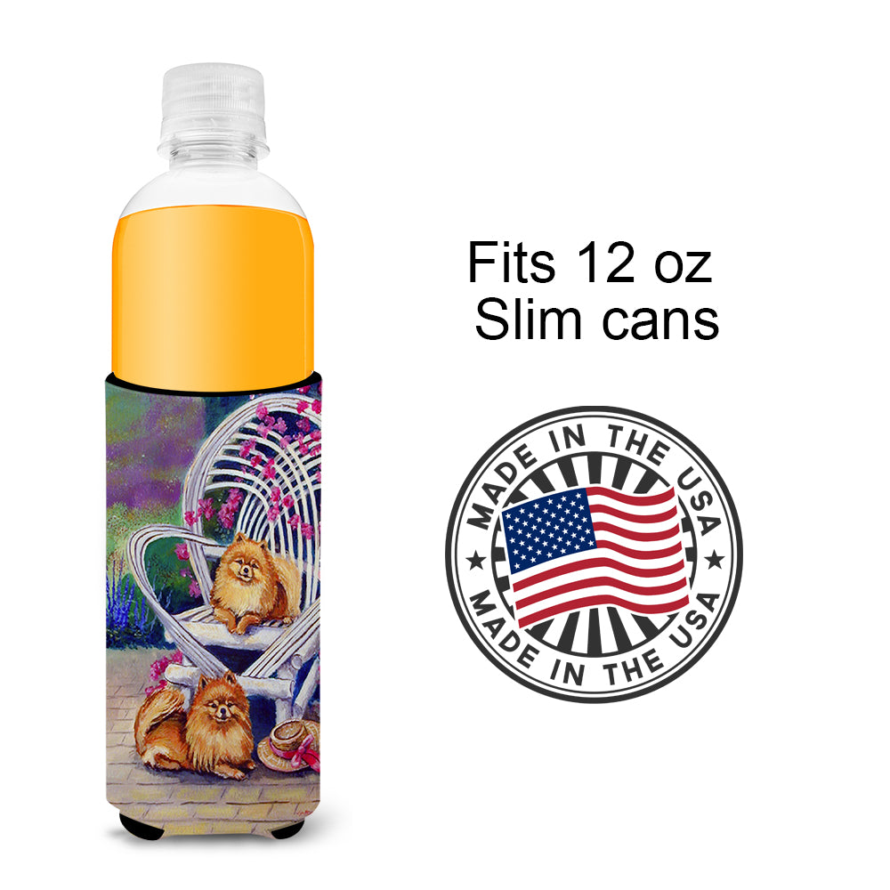 Red Pomeranians Ultra Beverage Insulators for slim cans 7176MUK.