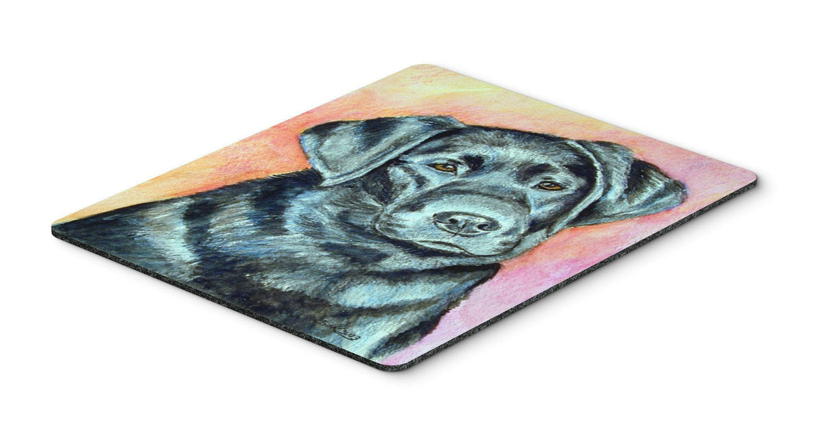 Black Labrador Mouse Pad / Hot Pad / Trivet by Caroline&#39;s Treasures