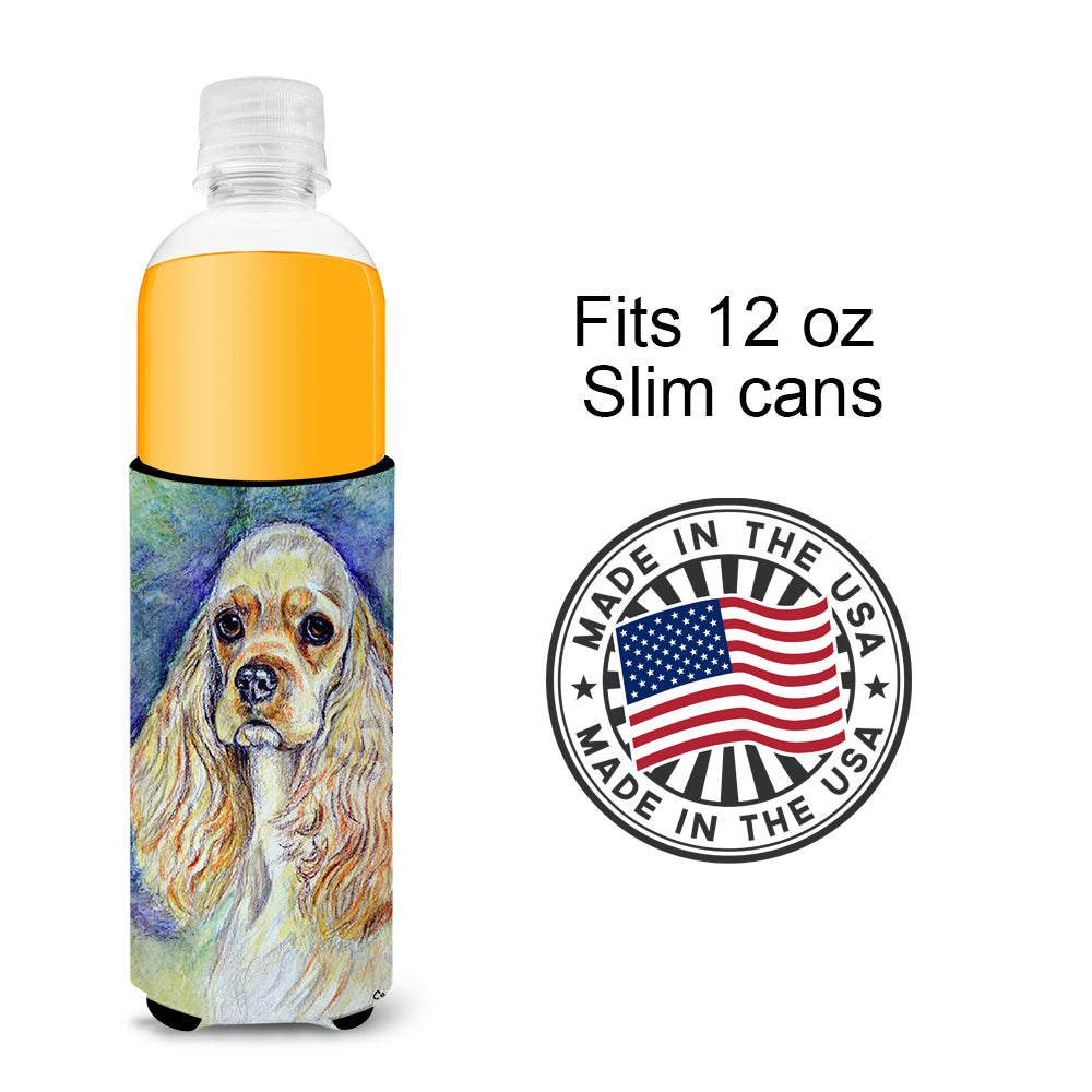 Buff Cocker Spaniel Ultra Beverage Insulators for slim cans 7178MUK