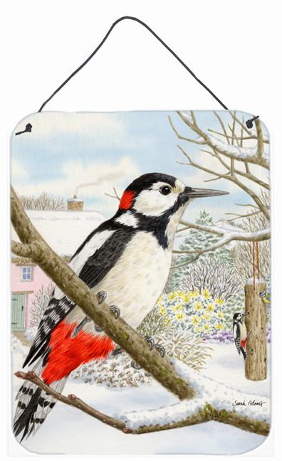 Spotted Woodpecker Wall or Door Hanging Prints ASA2113DS1216 by Caroline's Treasures