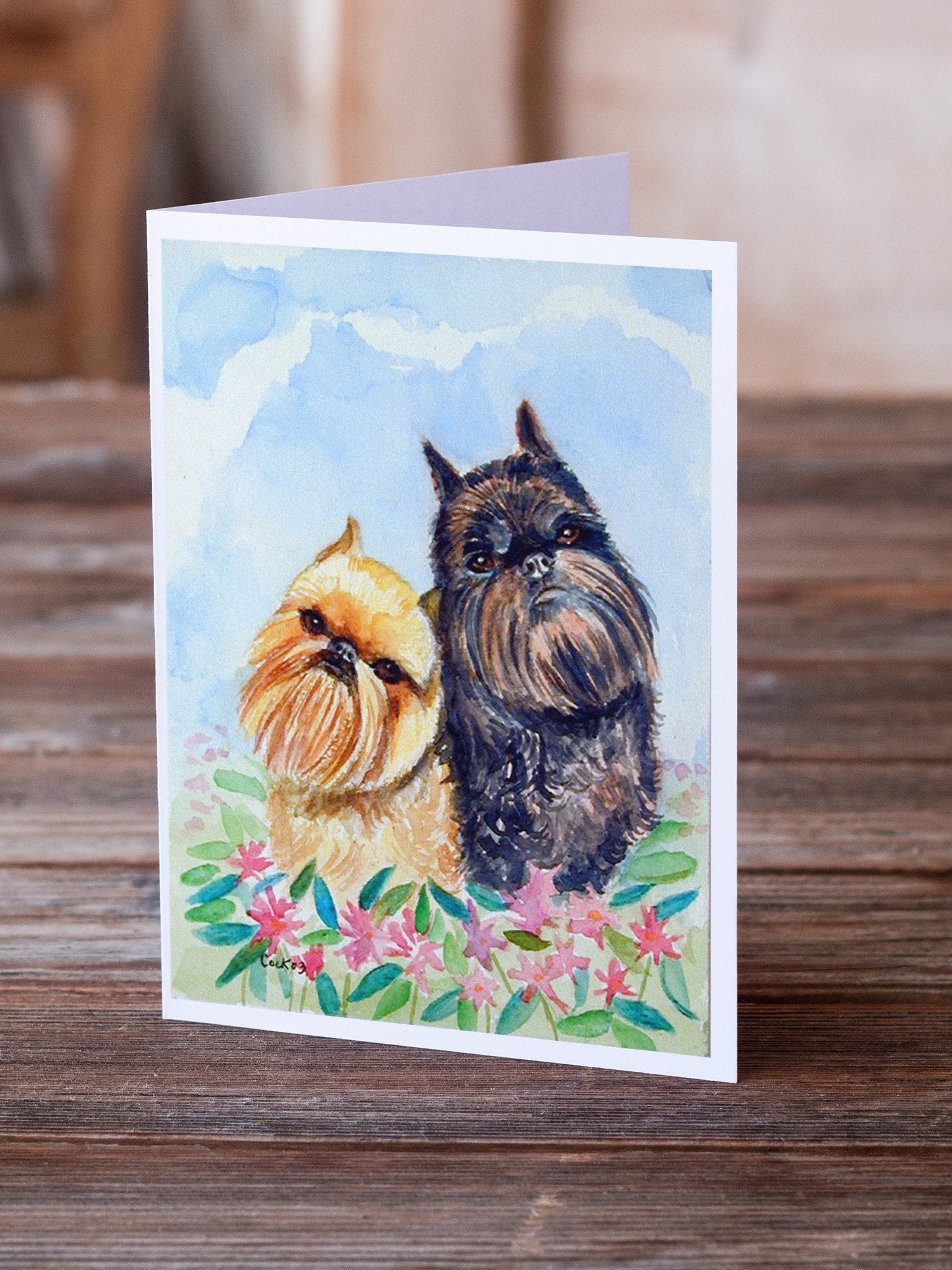 Brussels Griffon  Greeting Cards and Envelopes Pack of 8 - the-store.com