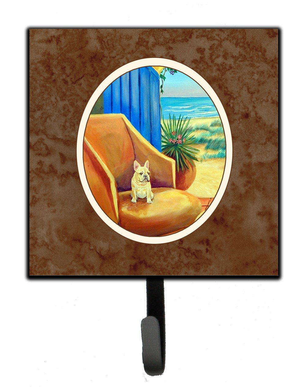 French Bulldog at the beach cottage Leash or Key Holder 7181SH4 by Caroline&#39;s Treasures