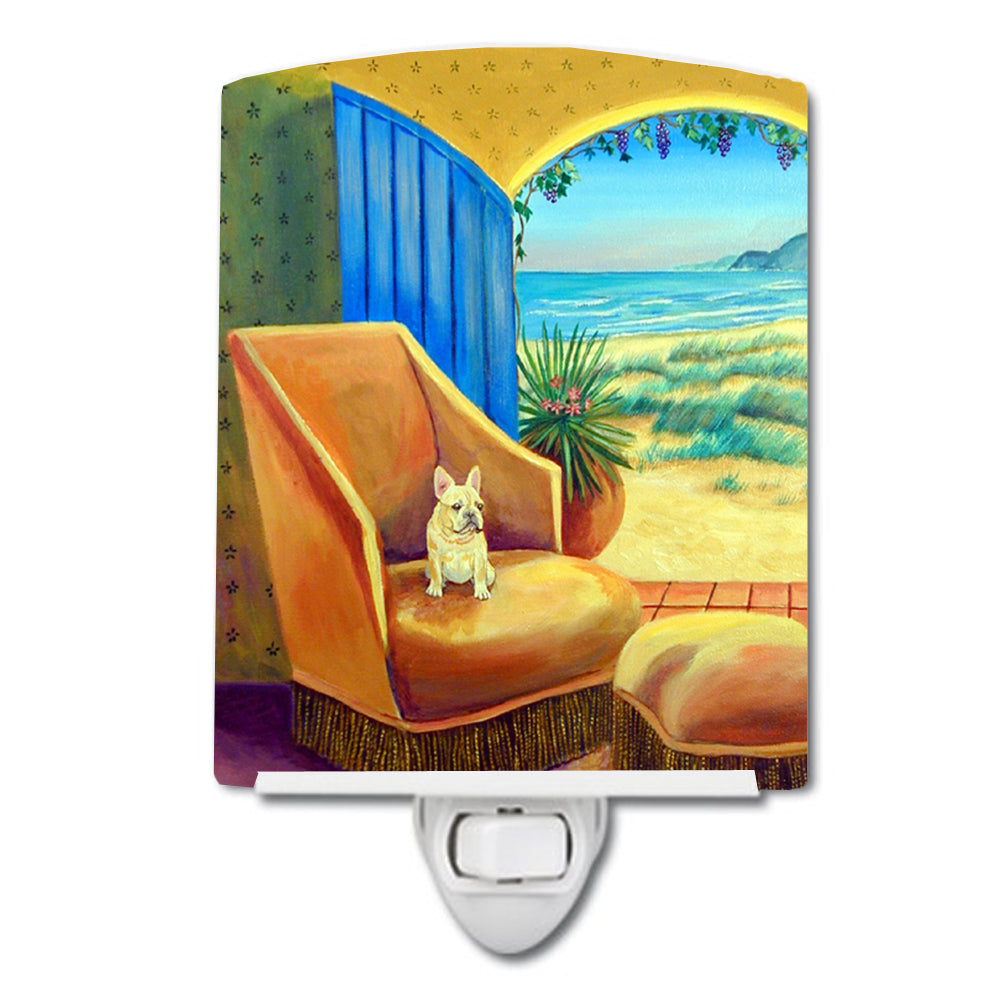 French Bulldog Couch Sitting Ceramic Night Light 7189CNL - the-store.com