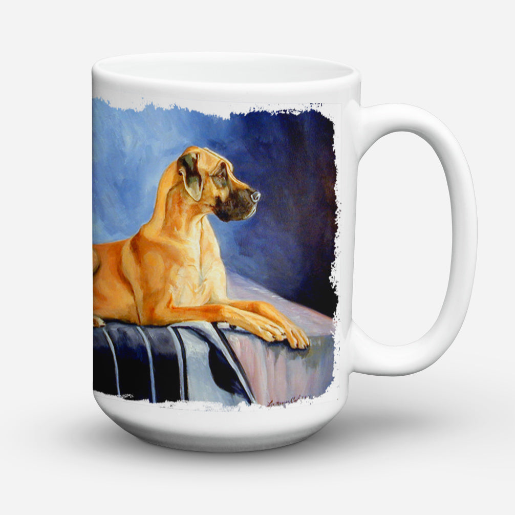 Natural Fawn Great Dane Dishwasher Safe Microwavable Ceramic Coffee Mug 15 ounce 7204CM15  the-store.com.