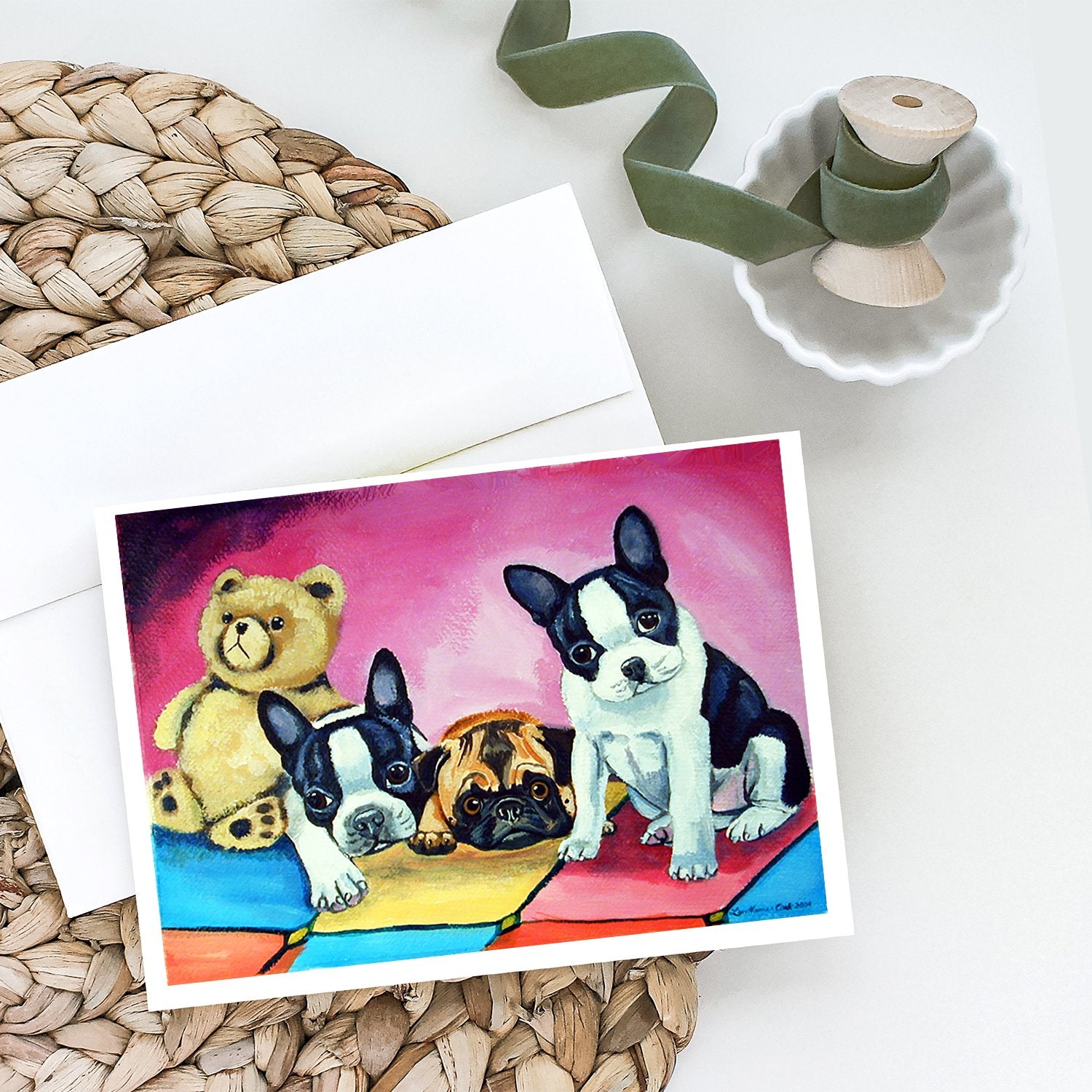 Buy this Multiple Breeds Greeting Cards and Envelopes Pack of 8