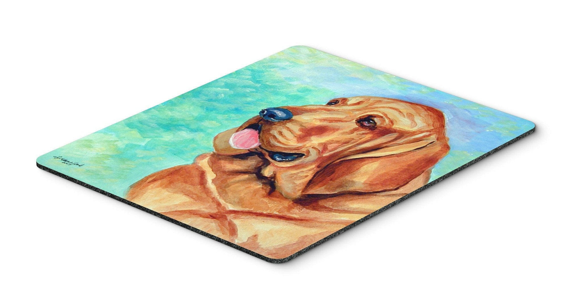 Bloodhound Mouse Pad / Hot Pad / Trivet by Caroline's Treasures