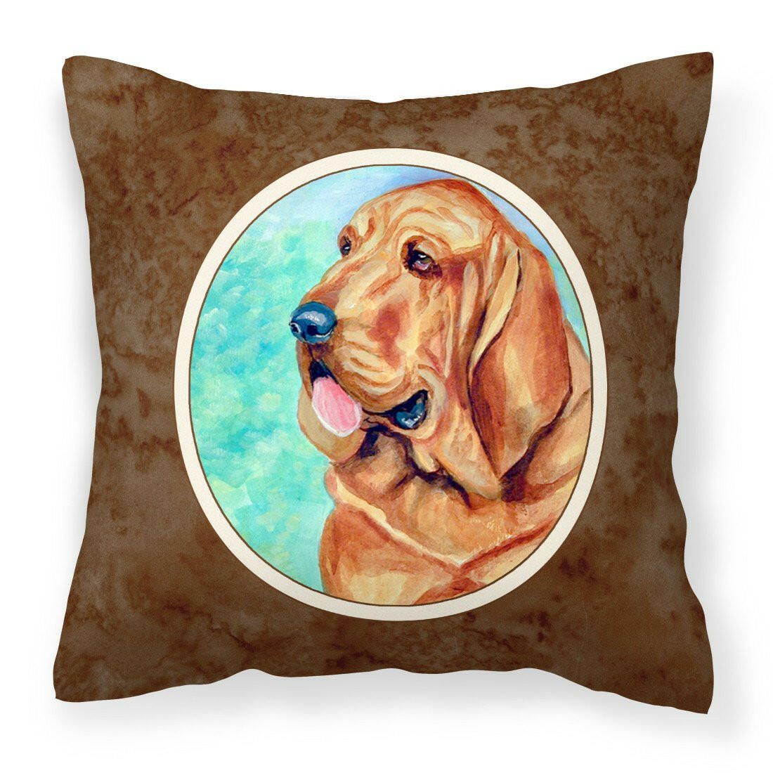 Bloodhound Fabric Decorative Pillow 7224PW1414 - the-store.com