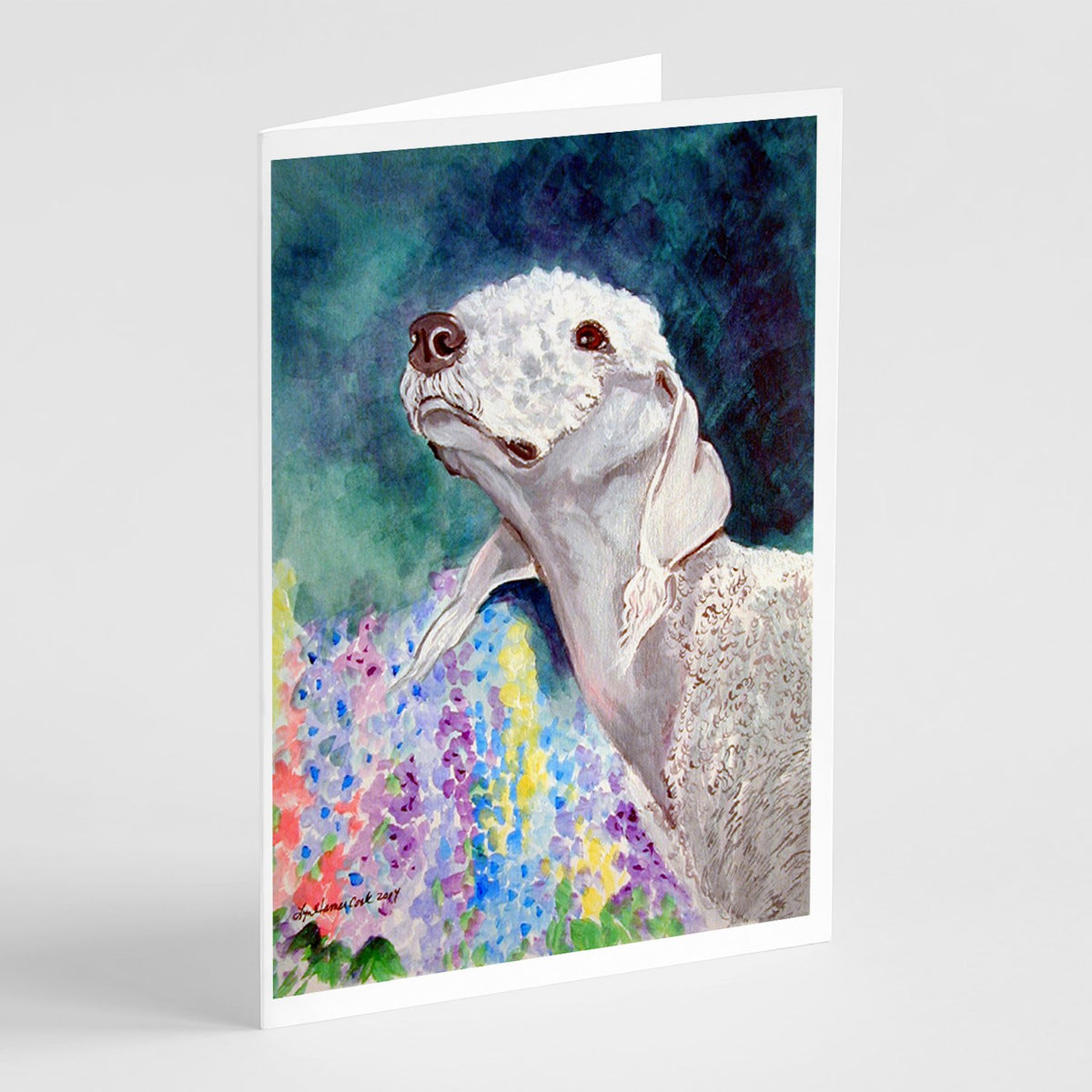 Buy this Bedlington Terrier Greeting Cards and Envelopes Pack of 8