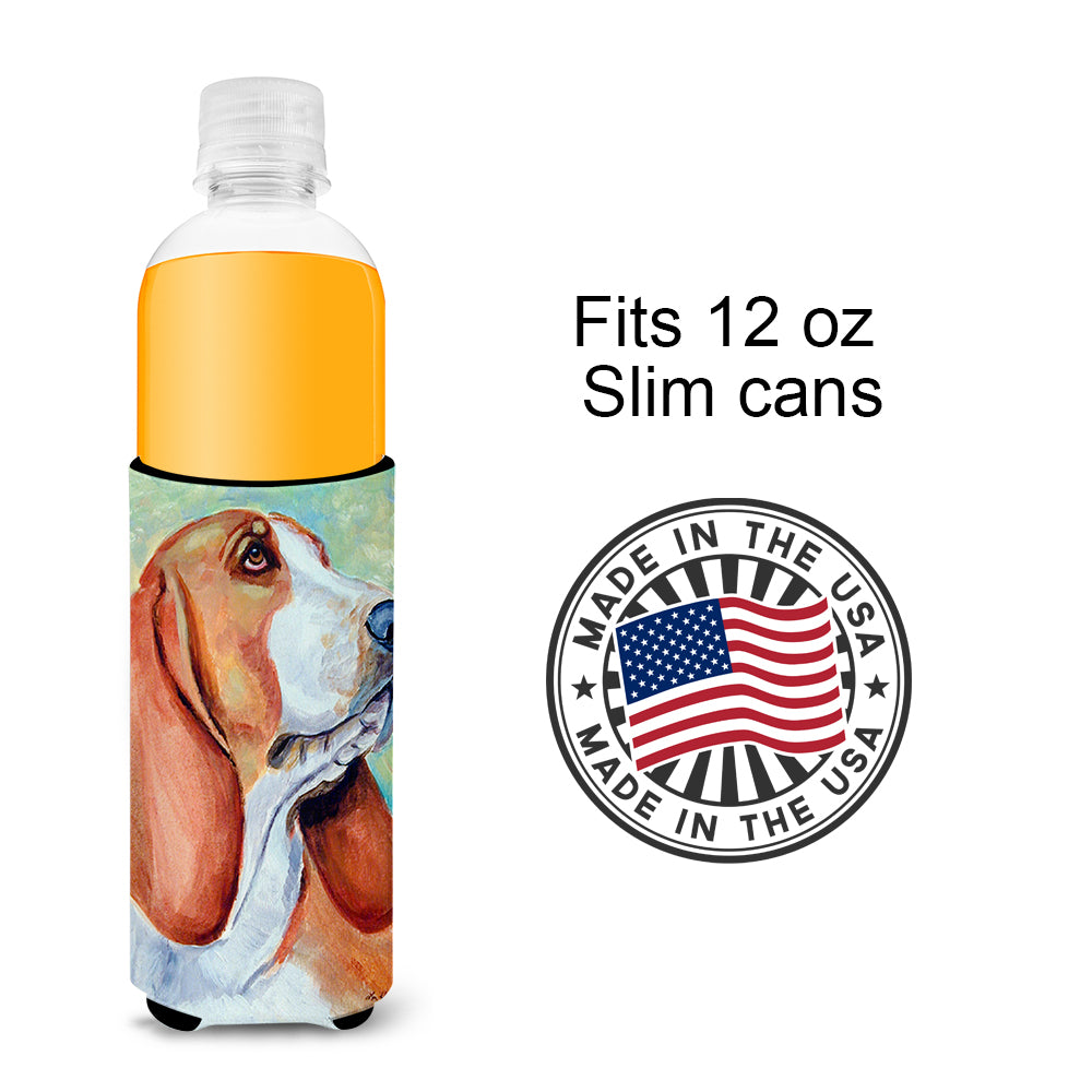 Basset Hound Ultra Beverage Insulators for slim cans 7227MUK