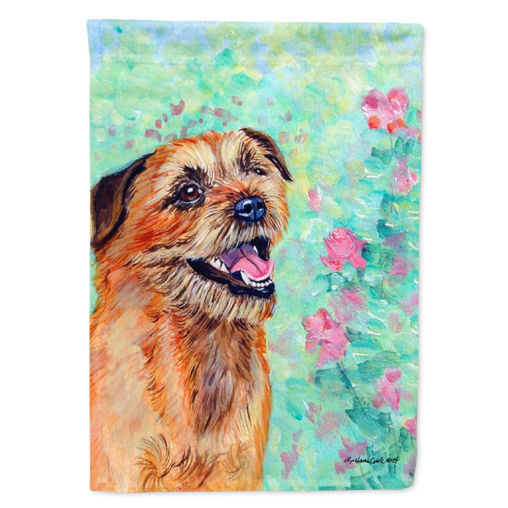 Border Terrier Flag Canvas House Size  the-store.com.