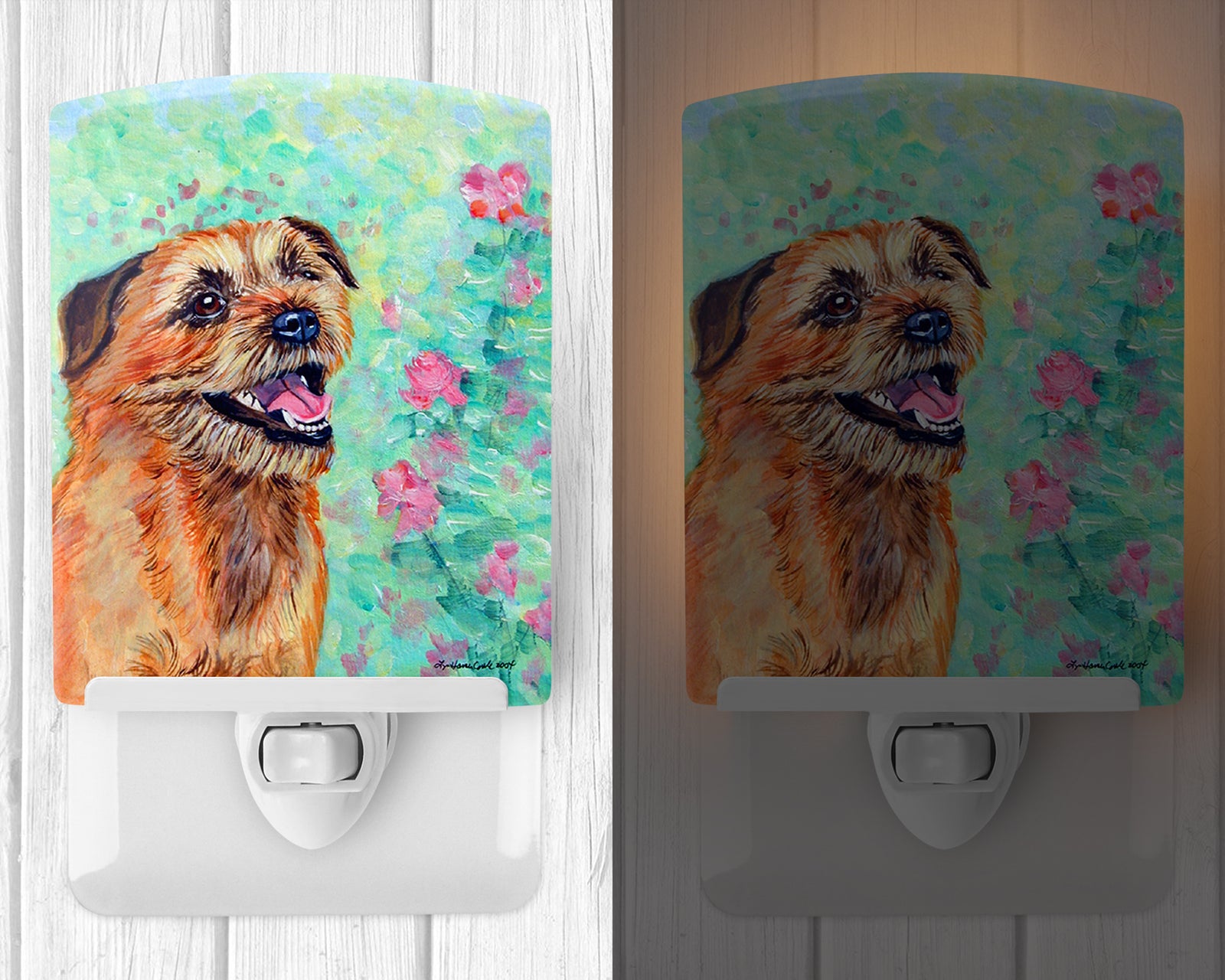 Caroline's Treasures Border Terrier Ceramic Night Light 7228CNL