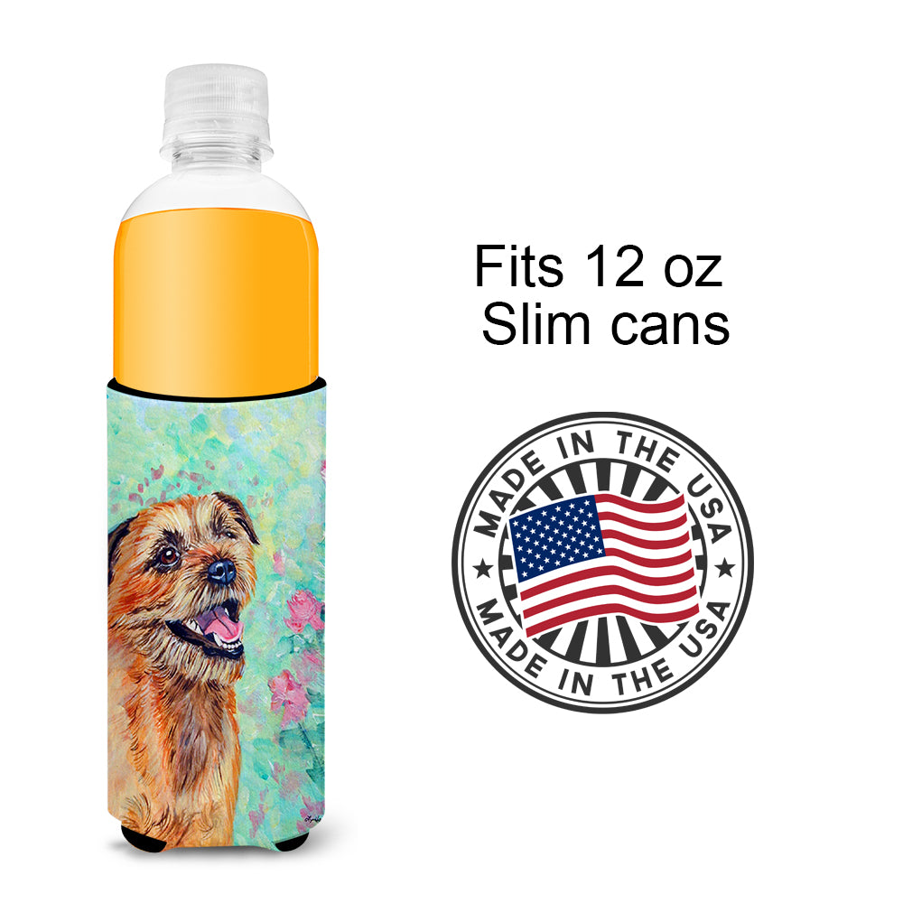 Border Terrier Ultra Beverage Insulators for slim cans 7228MUK.
