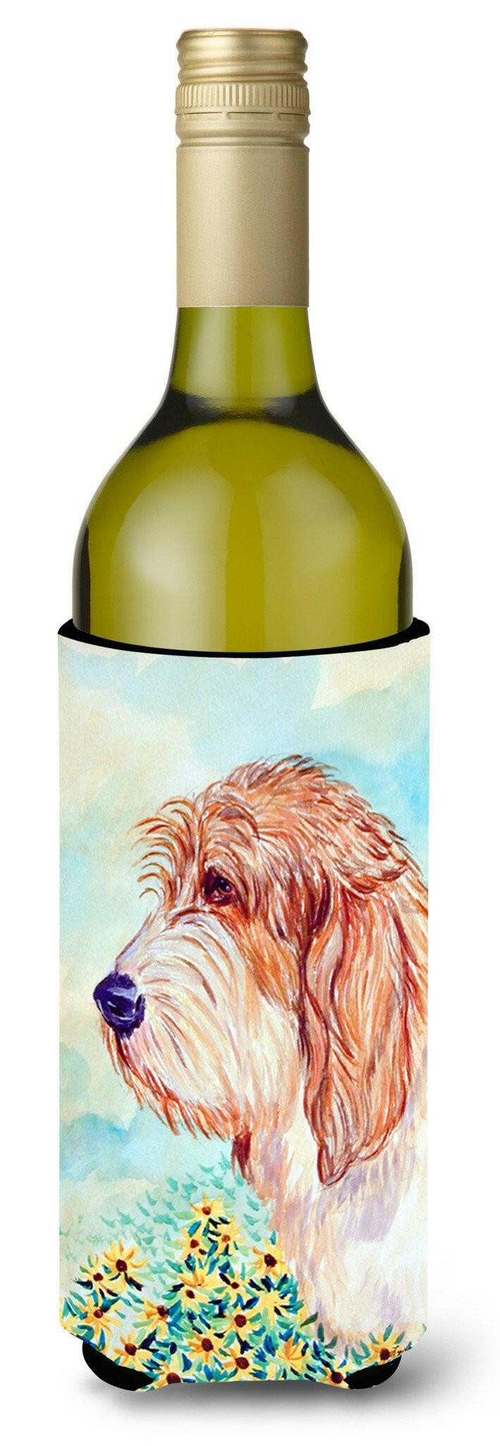 Petit Basset Griffon Vendeen PBGV Wine Bottle Beverage Insulator Beverage Insulator Hugger by Caroline&#39;s Treasures