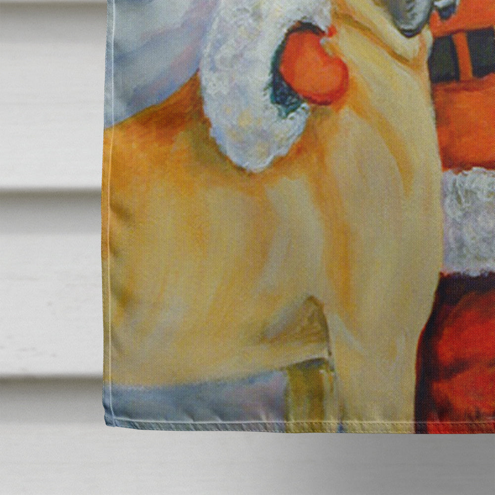 Santa Claus with Great Dane Flag Canvas House Size  the-store.com.