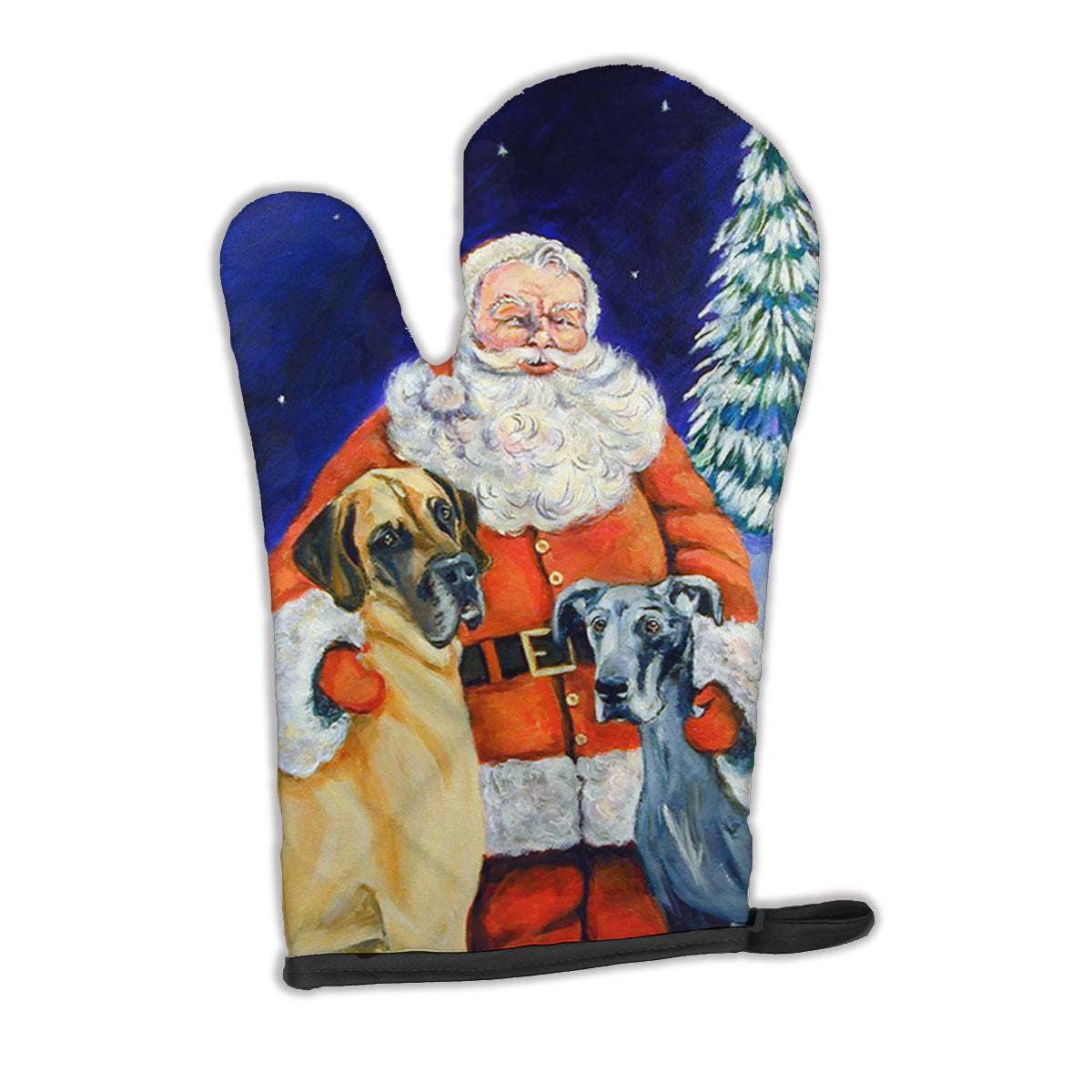 Santa Claus with Great Dane Oven Mitt 7232OVMT  the-store.com.