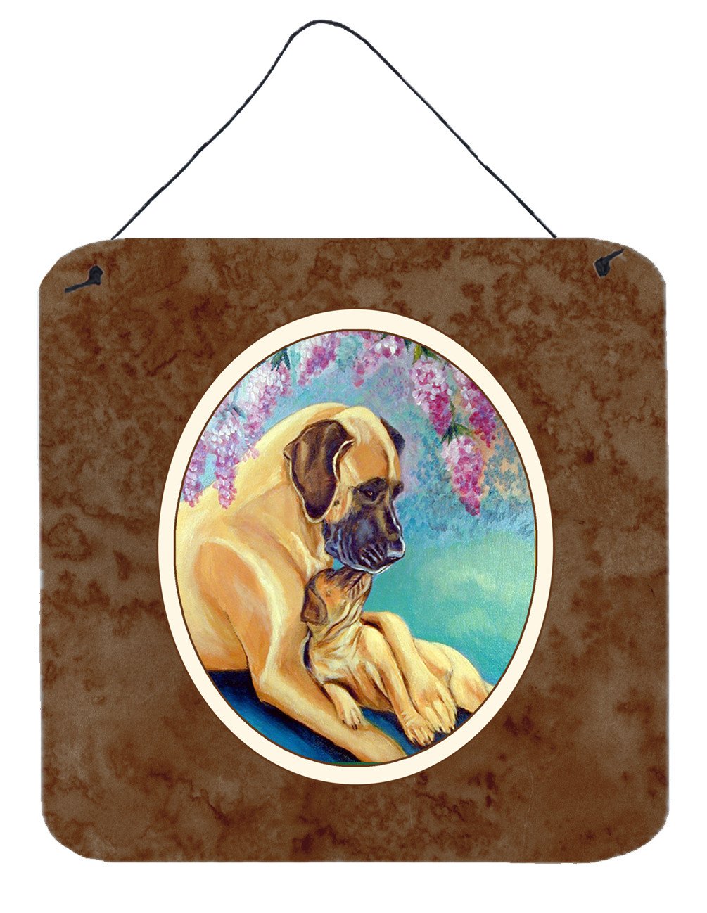 Great Dane and puppy Wall or Door Hanging Prints 7233DS66 by Caroline&#39;s Treasures