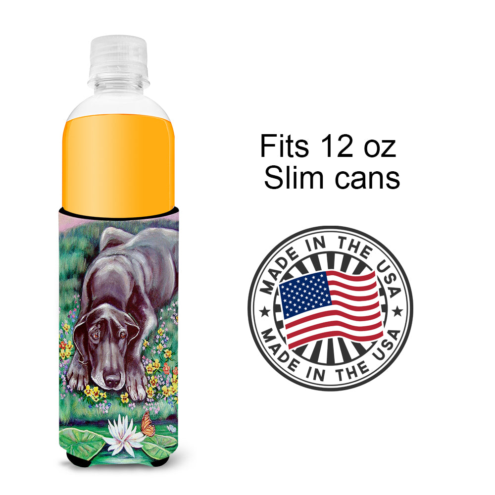 Blue Great Dane Ultra Beverage Insulators for slim cans 7235MUK.