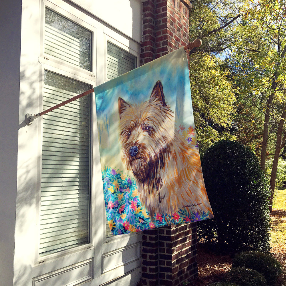 Cairn Terrier Flag Canvas House Size