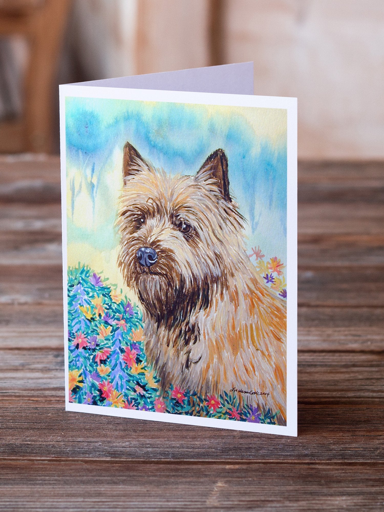 Cairn Terrier Greeting Cards and Envelopes Pack of 8 - the-store.com