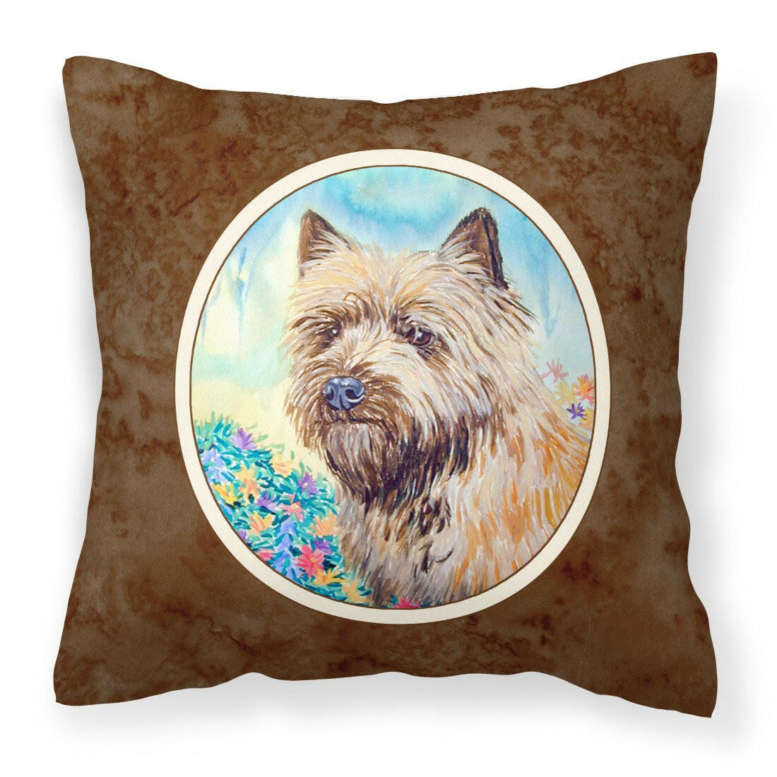 Cairn Terrier Fabric Decorative Pillow 7238PW1414 - the-store.com