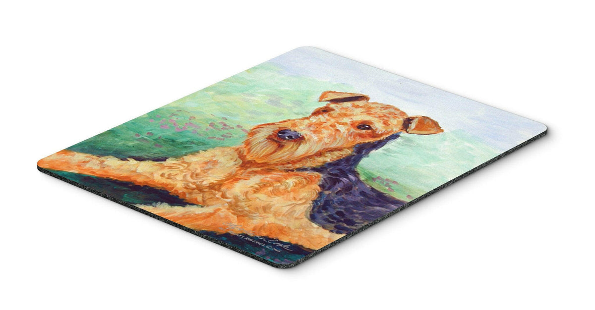 Airedale Mouse Pad / Hot Pad / Trivet by Caroline&#39;s Treasures