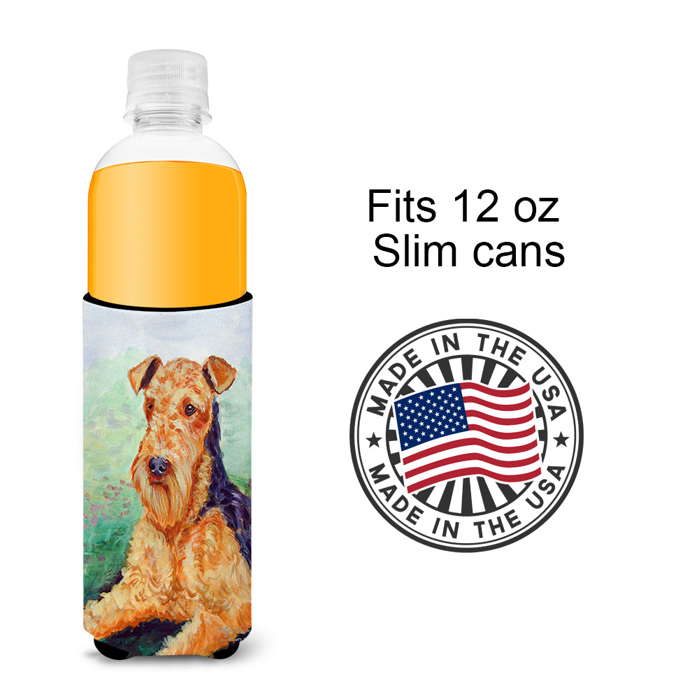Airedale Terrier Ultra Beverage Insulators for slim cans 7239MUK