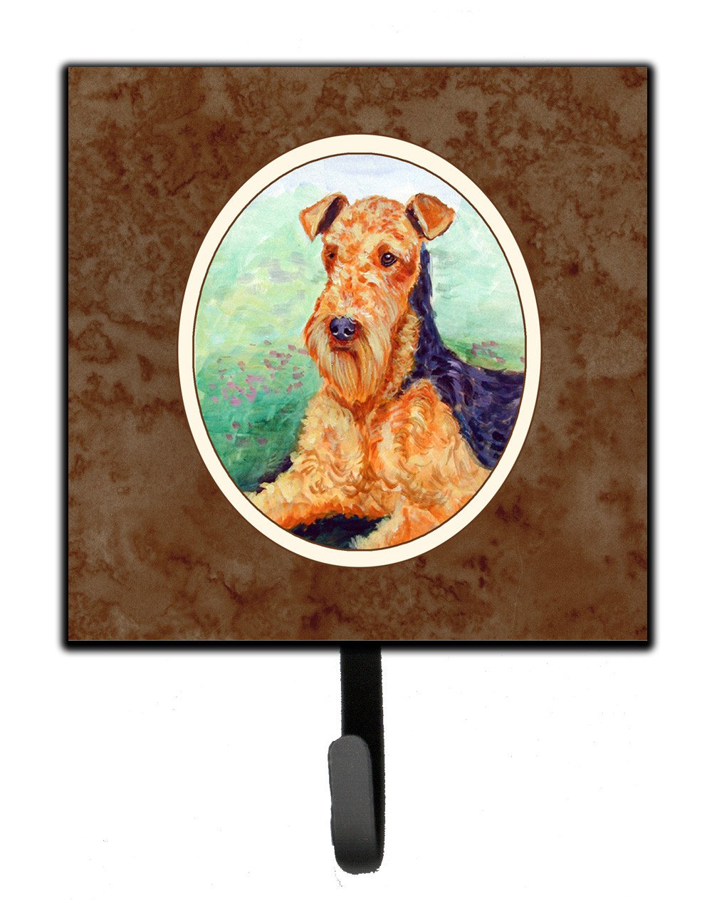 Airedale Terrier Leash or Key Holder 7239SH4 by Caroline&#39;s Treasures