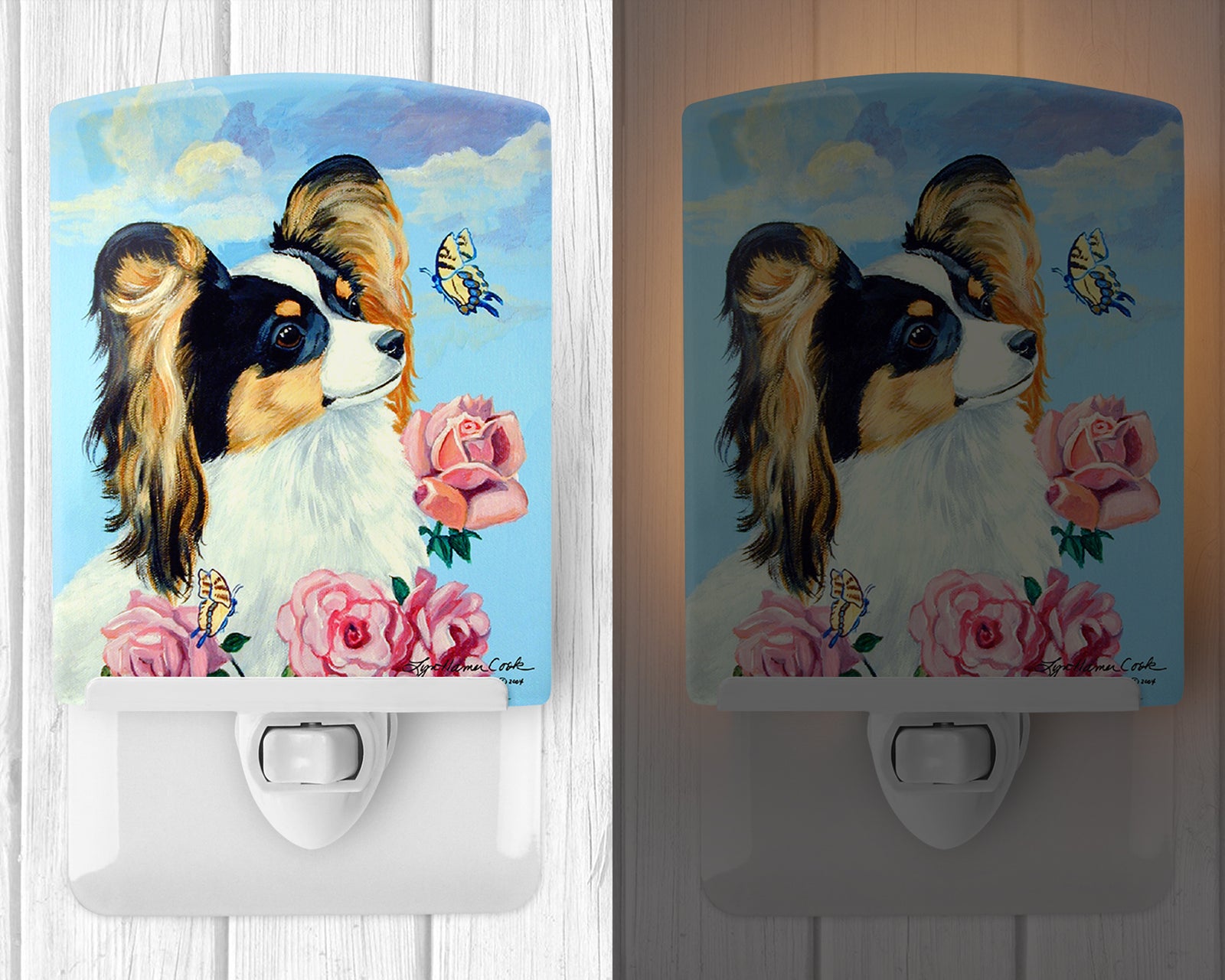 Caroline's Treasures Papillon Ceramic Night Light 7242CNL