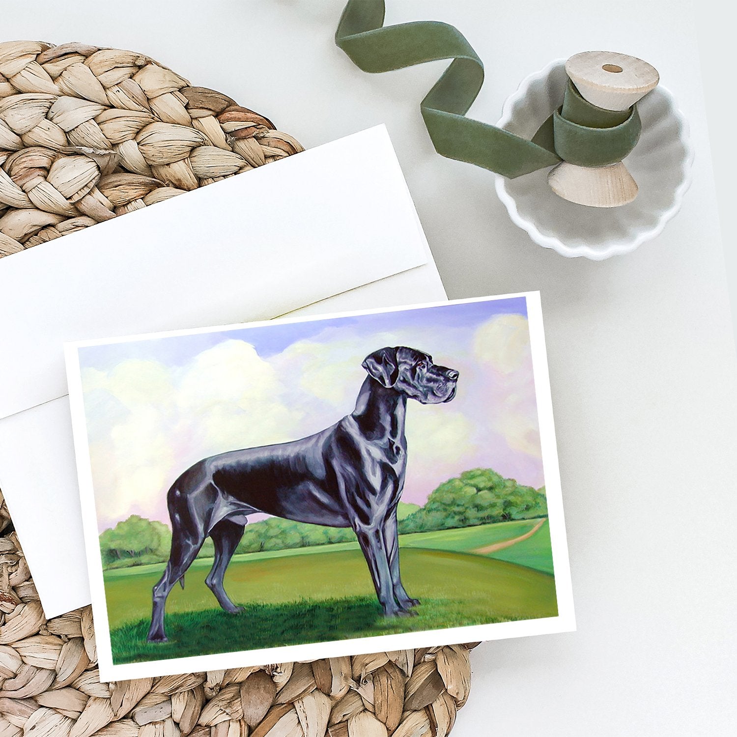 Great Dane Greeting Cards and Envelopes Pack of 8 - the-store.com